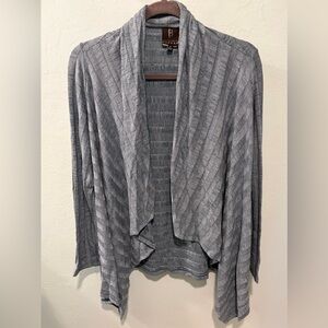 Bobeau Womens Shawl Cardigan Sweater Sz M Minimalist Closet Staple Career Casual